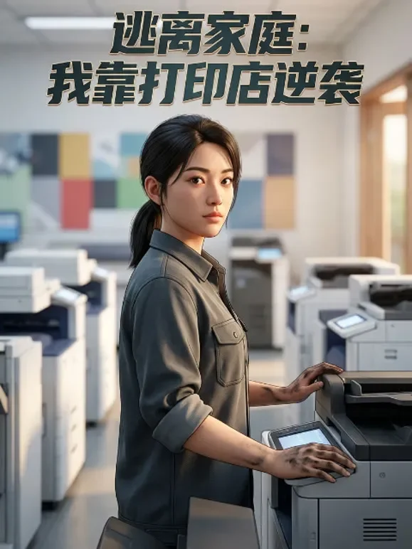 逃离家庭：我靠打印店逆袭动漫海报