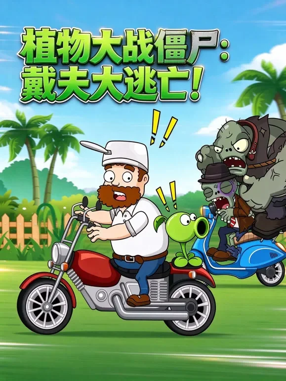 植物大战僵尸：戴夫大逃亡！动漫海报