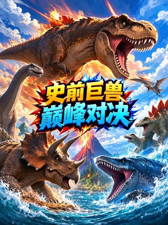 史前巨兽巅峰对决动漫海报