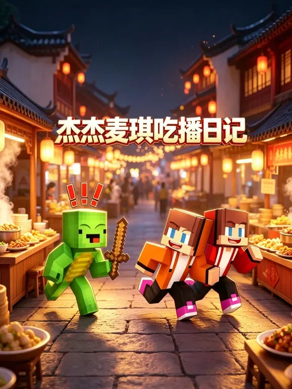 杰杰麦琪吃播日记动漫海报