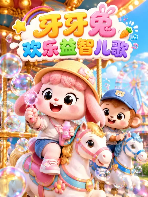 牙牙兔欢乐益智儿歌动漫海报