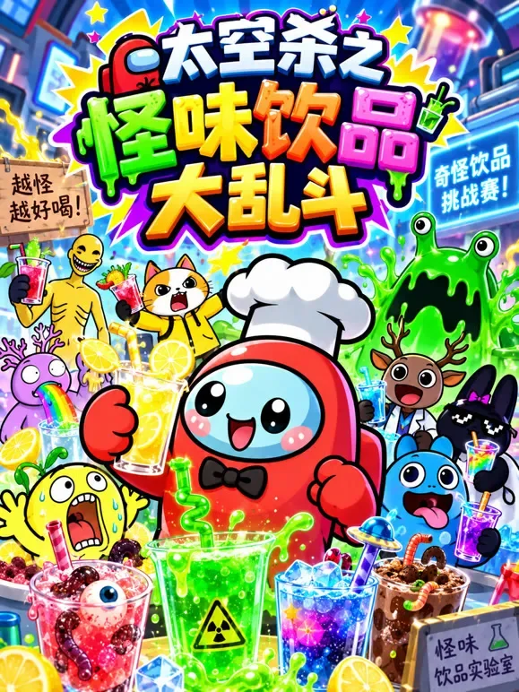 太空杀之怪味饮品大乱斗动漫海报