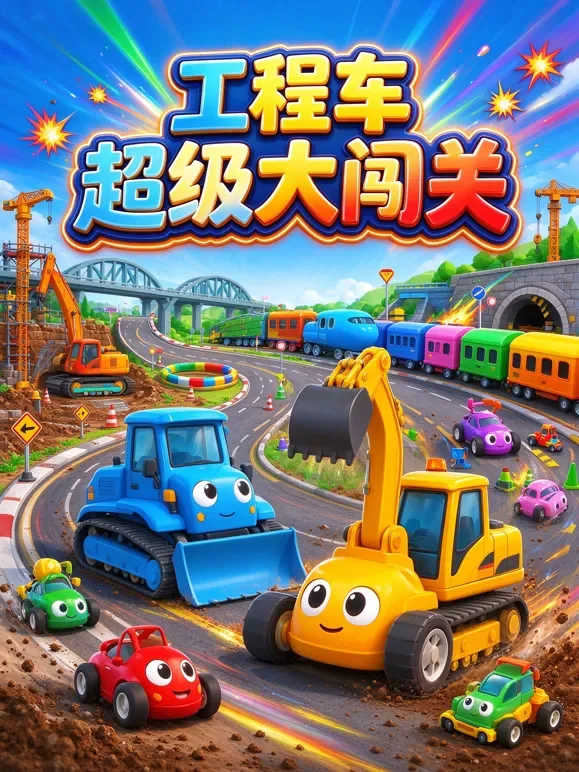 工程车超级大闯关动漫海报