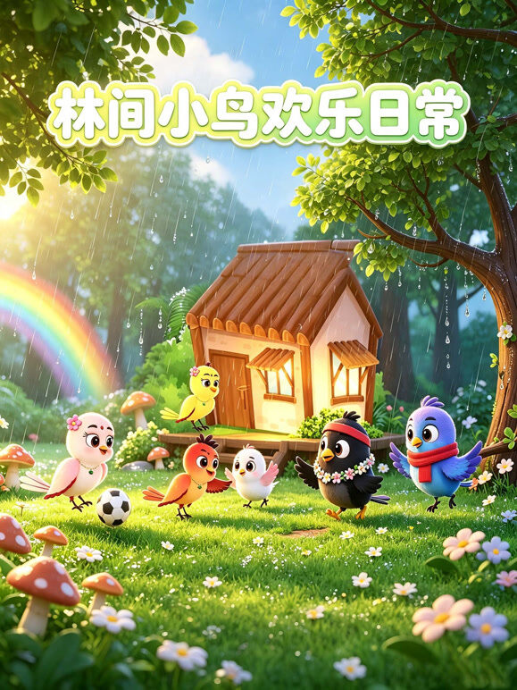 林间小鸟欢乐日常