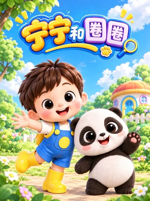 宁宁和圈圈动漫海报