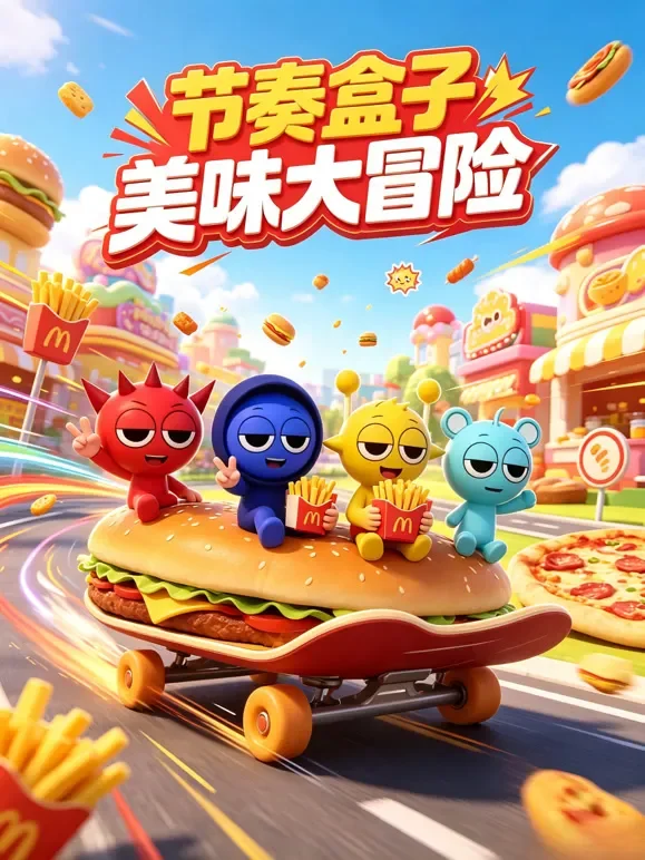 节奏盒子美味大冒险动漫海报