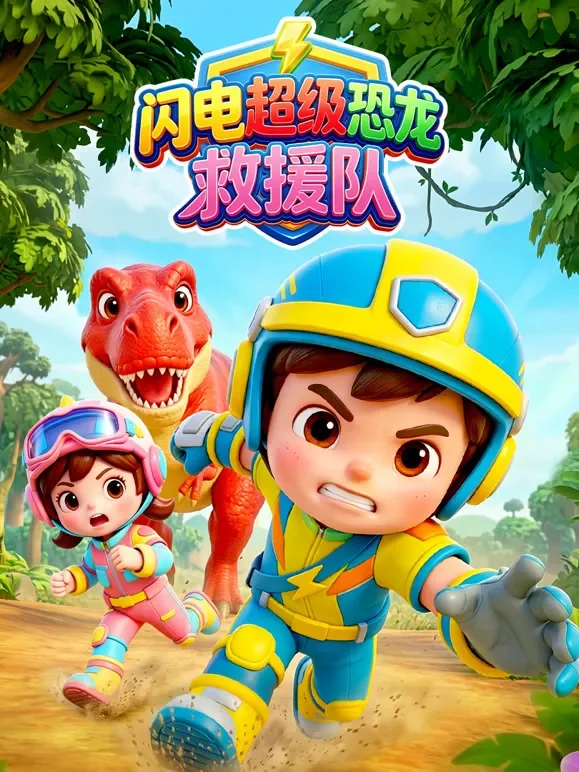 闪电超级恐龙救援队动漫海报