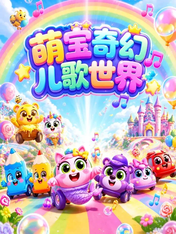 萌宝奇幻儿歌世界动漫海报