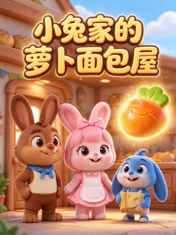 小兔家的萝卜面包屋动漫海报