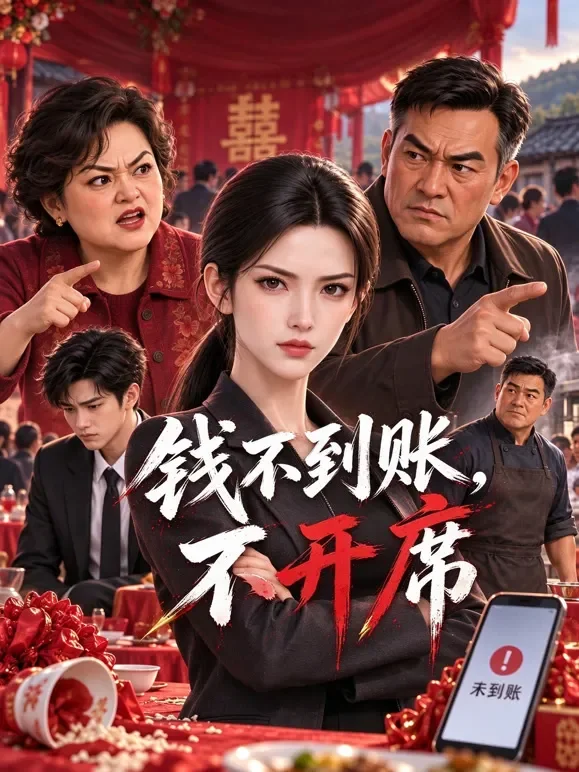 钱不到账，不开席动漫海报