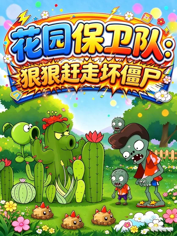 花园保卫队：狠狠赶走坏僵尸动漫海报