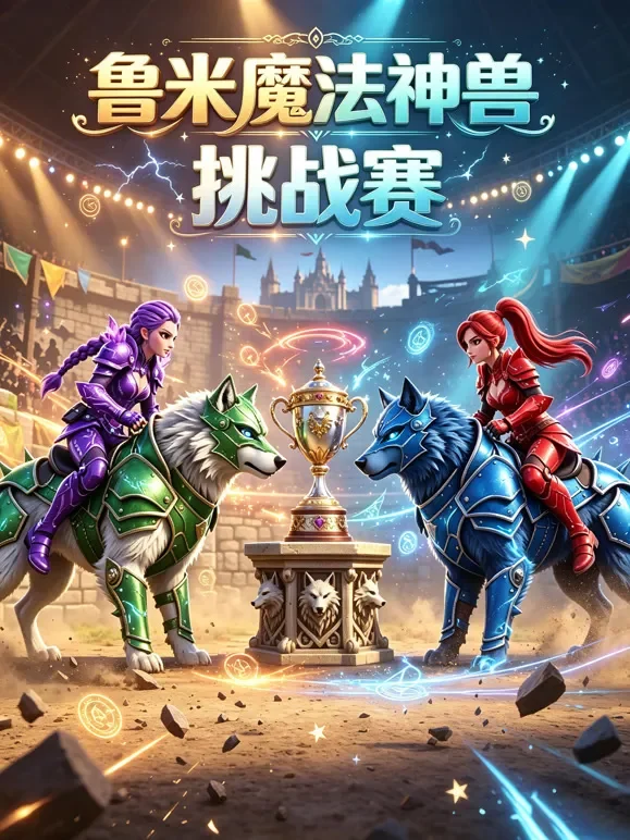 鲁米魔法神兽挑战赛动漫海报