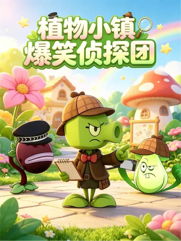 植物小镇爆笑侦探团动漫海报