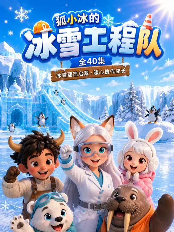 狐小冰的冰雪工程队动漫海报