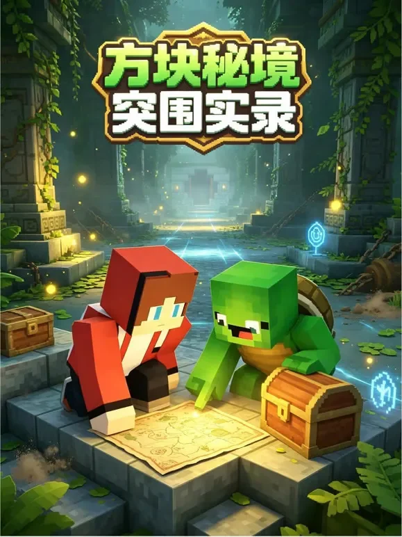 方块秘境突围实录动漫海报