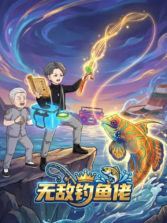 无敌钓鱼佬动漫海报