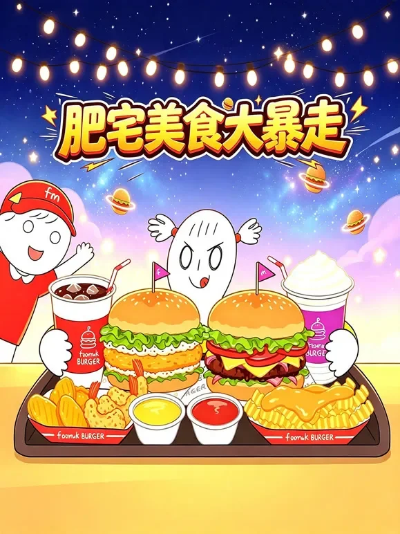 肥宅美食大暴走动漫海报