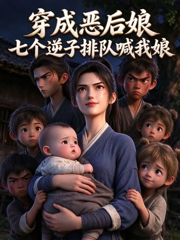 穿成恶后娘，七个逆子排队喊我娘动漫海报