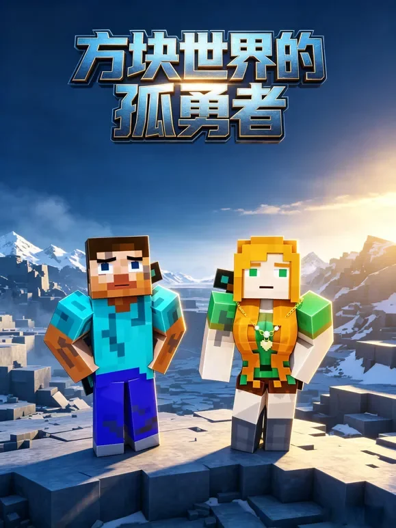 方块世界的孤勇者动漫海报