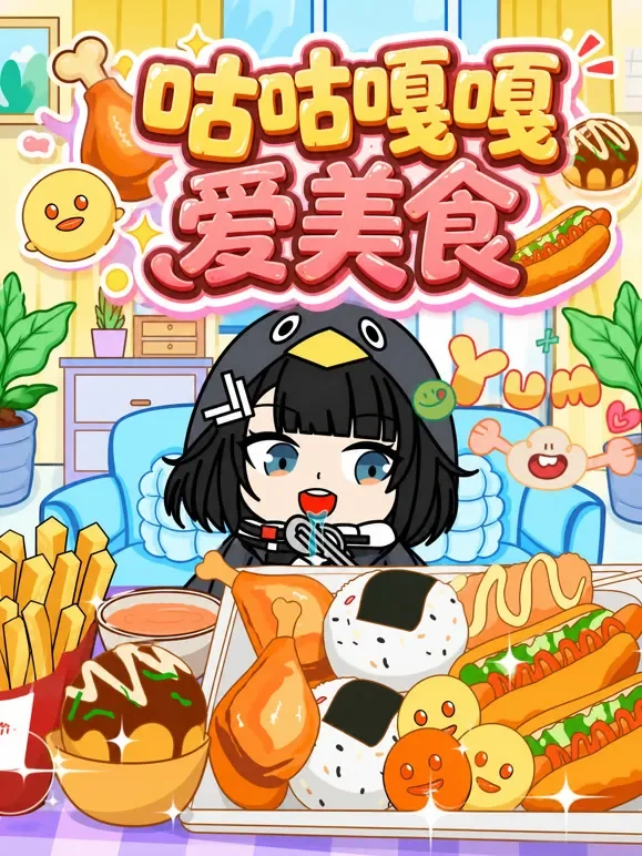 咕咕嘎嘎爱美食动漫海报