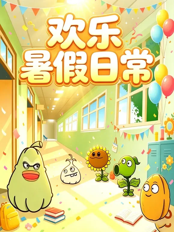 欢乐暑假日常动漫海报