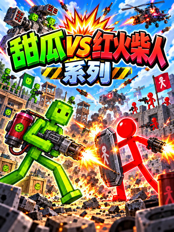 甜瓜 vs 红火柴人系列