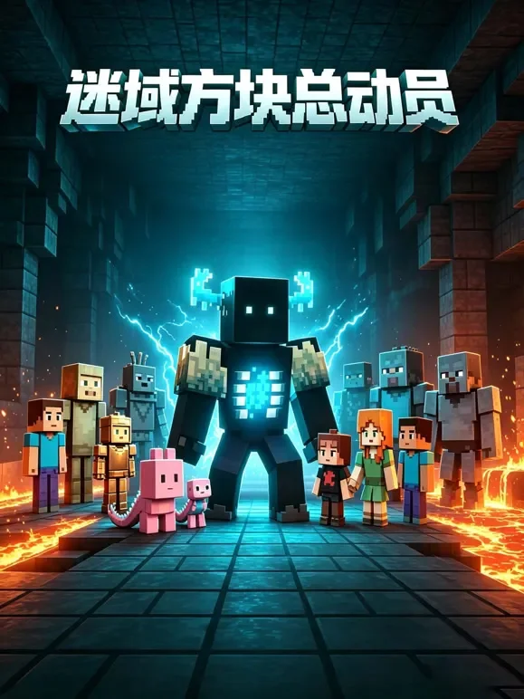 迷域方块总动员动漫海报