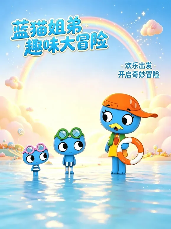 蓝猫姐弟趣味大冒险动漫海报
