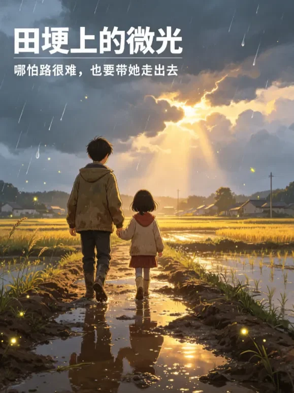 田埂上的微光动漫海报