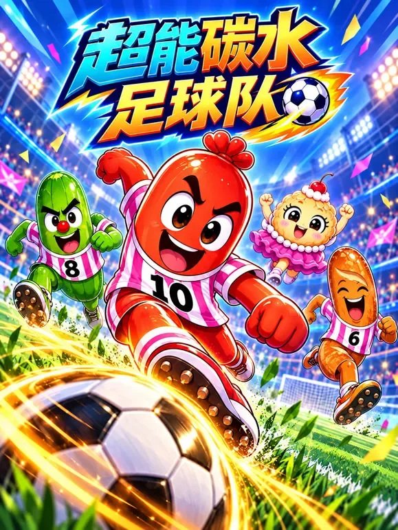 超能碳水足球队动漫海报