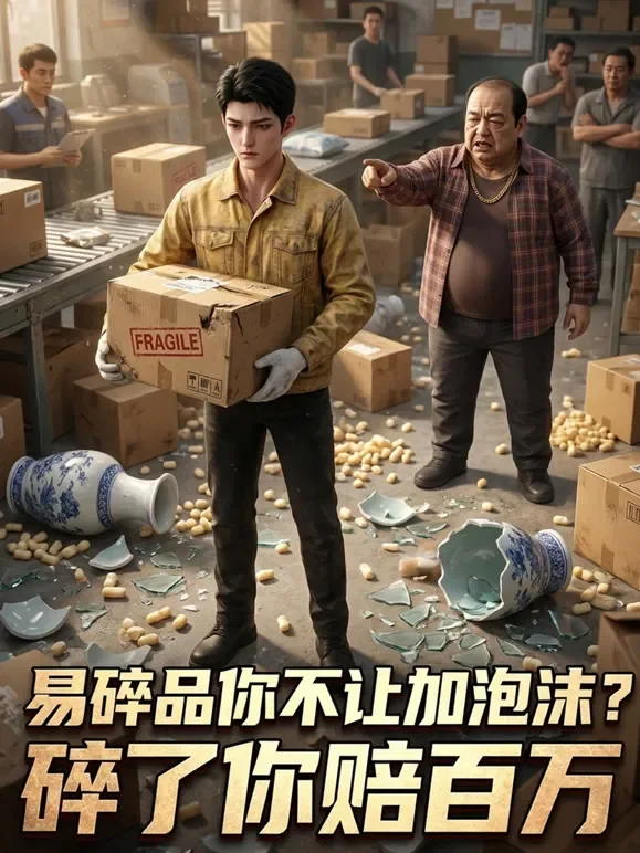 易碎品你不让加泡沫？碎了你赔百万动漫海报