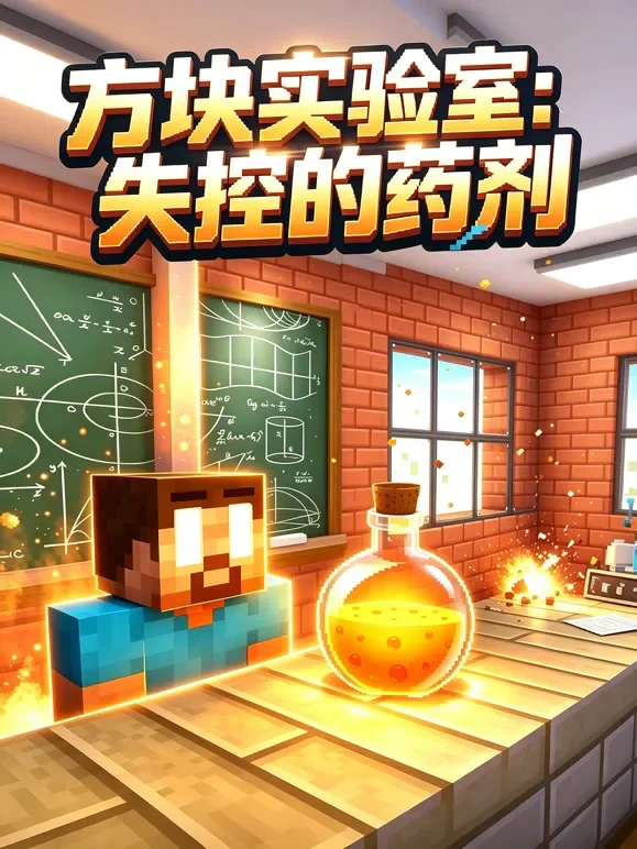 方块实验室：失控的药剂动漫海报