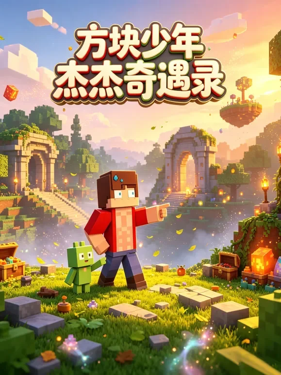 方块少年杰杰奇遇录动漫海报