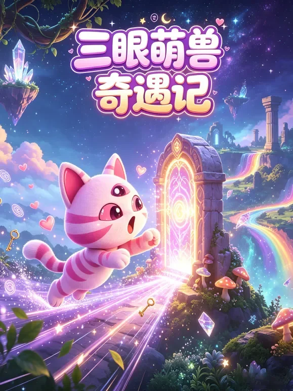 三眼萌兽奇遇记动漫海报