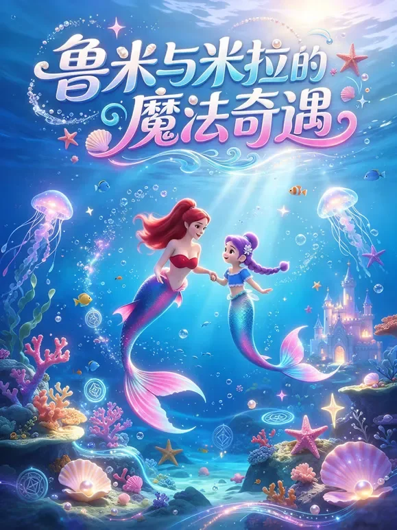 鲁米与米拉的魔法奇遇动漫海报