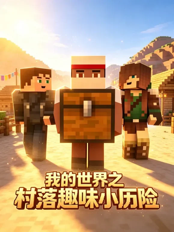 我的世界之村落趣味小历险动漫海报