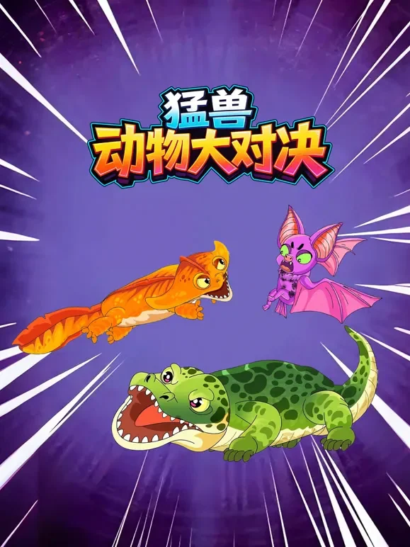猛兽动物大对决动漫海报