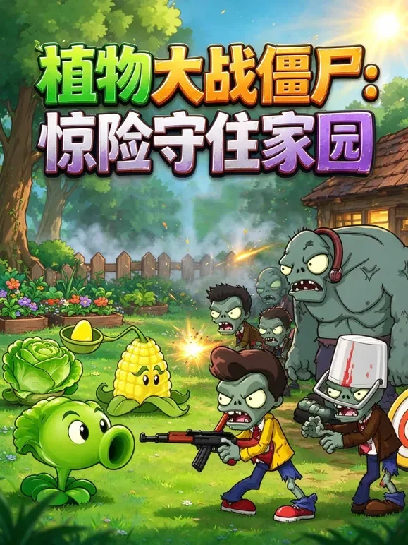 植物大战僵尸：惊险守住家园动漫海报