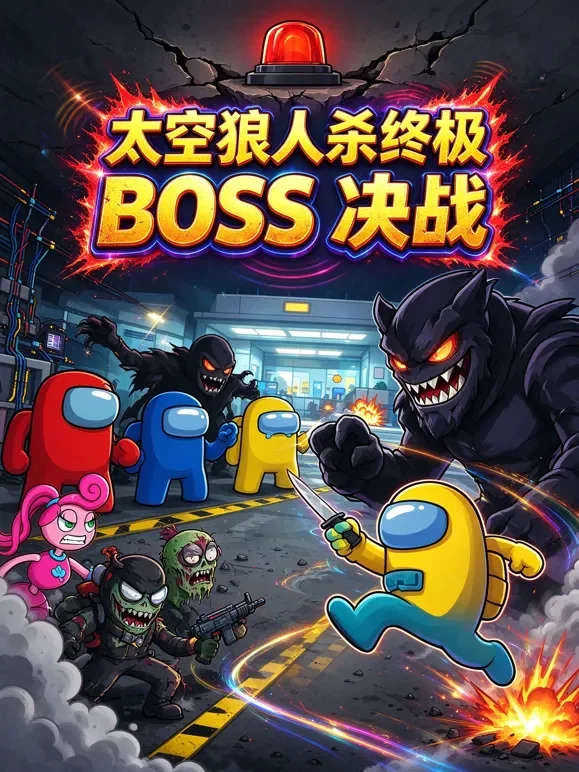 太空狼人杀终极 BOSS 决战动漫海报