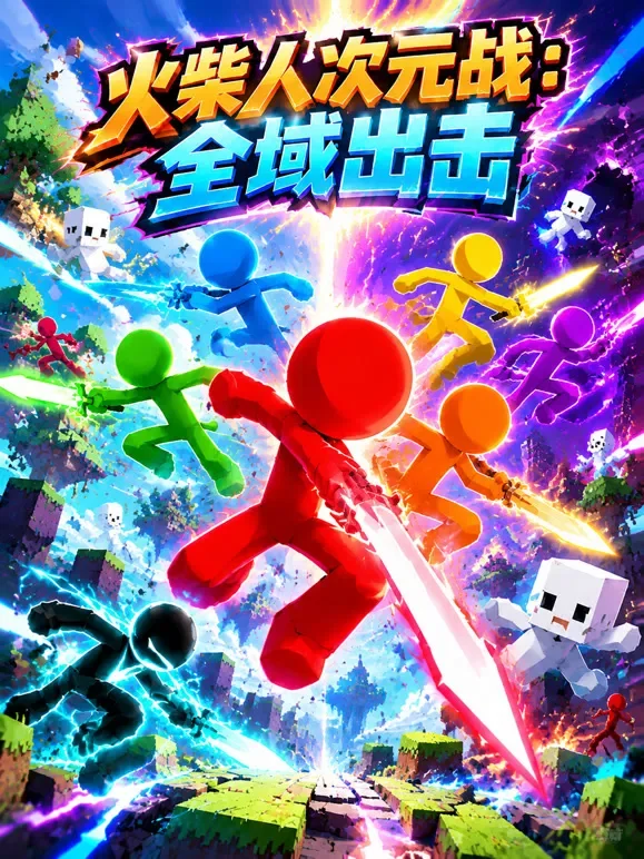 火柴人次元战：全域出击动漫海报