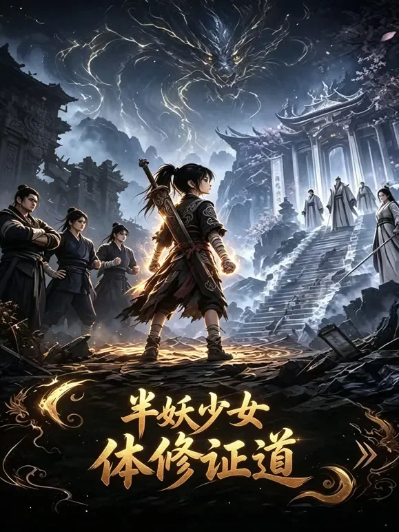 半妖少女体修证道动漫海报