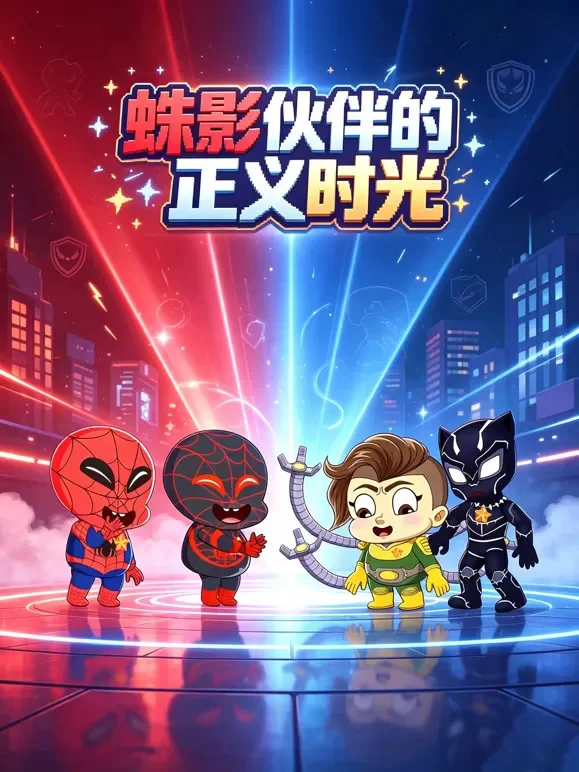 蛛影伙伴的正义时光动漫海报