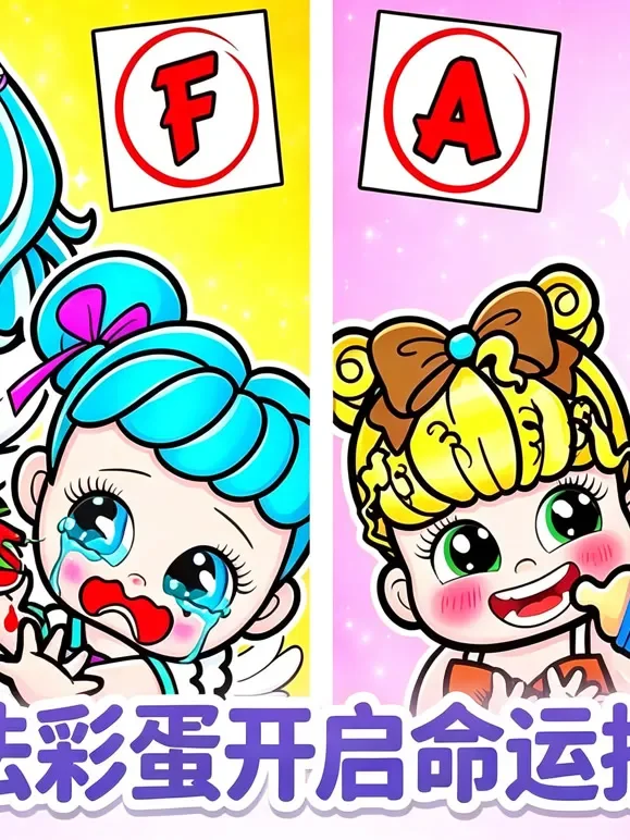 魔法彩蛋开启命运抉择动漫海报