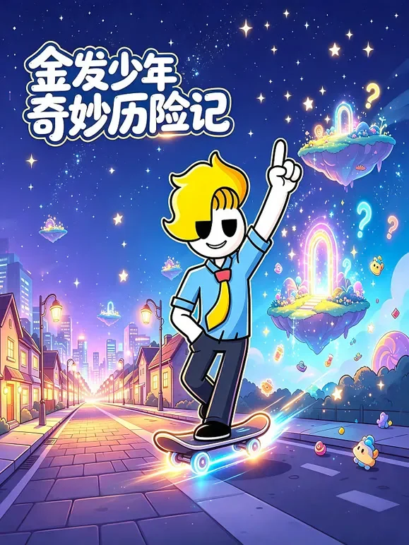 金发少年奇妙历险记动漫海报
