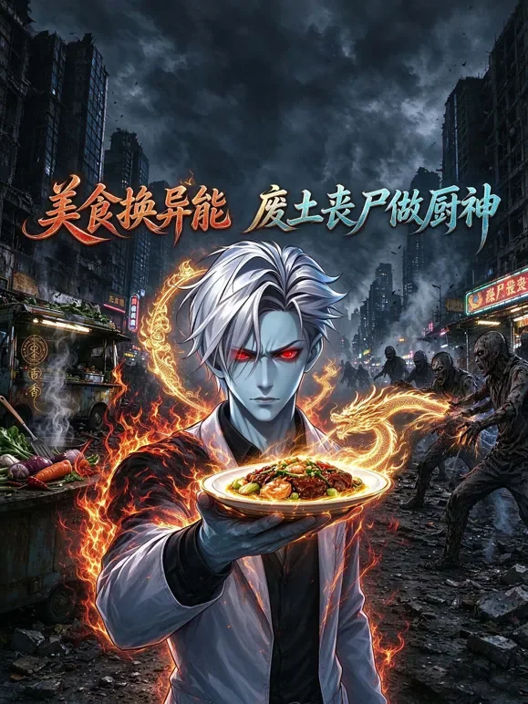 美食换异能，废土丧尸做厨神动漫海报