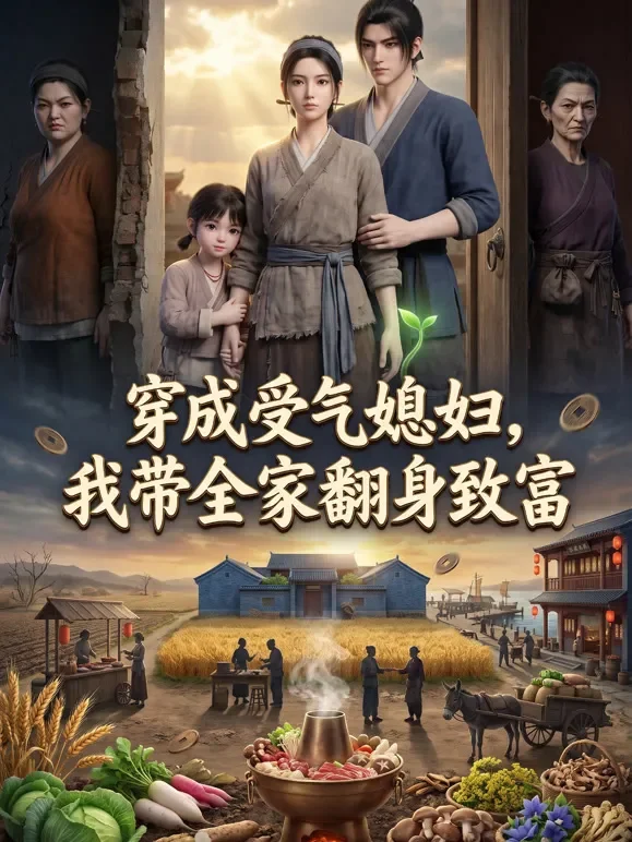 穿成受气媳妇，我带全家翻身致富动漫海报