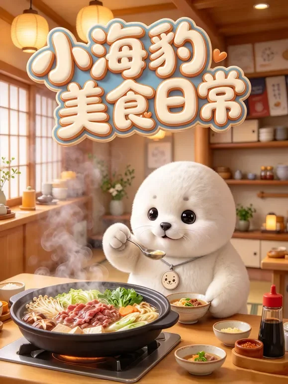 小海豹美食日常动漫海报