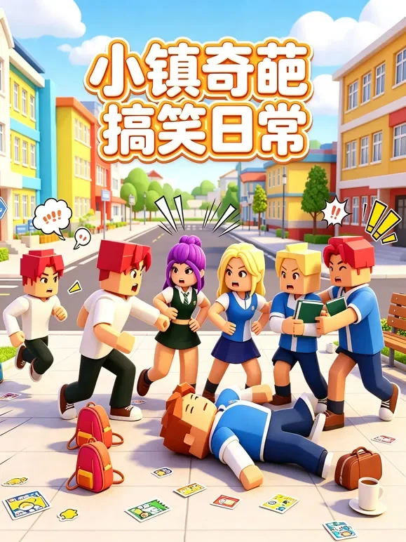 小镇奇葩搞笑日常动漫海报