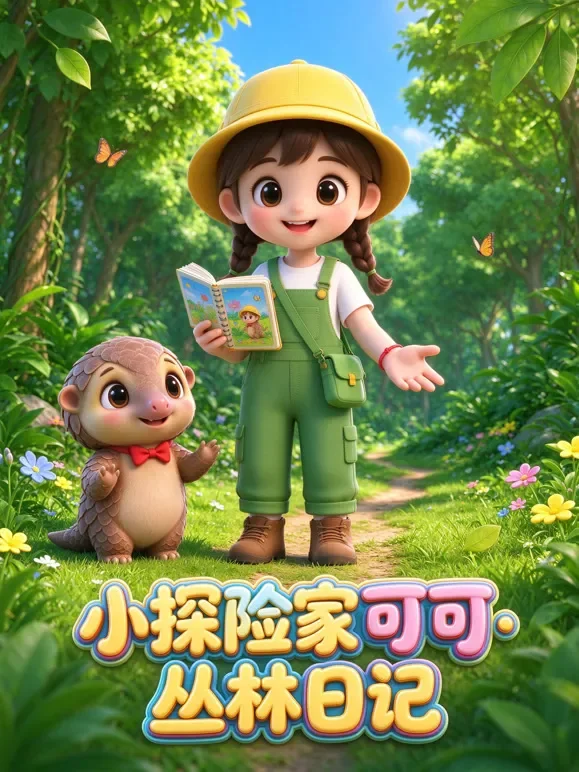 小探险家可可·丛林日记动漫海报