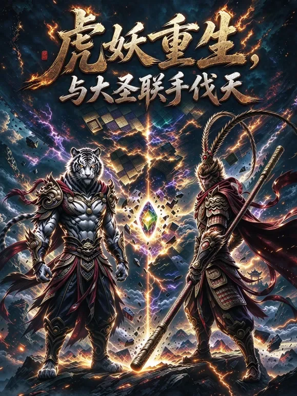 虎妖重生，与大圣联手伐天动漫海报
